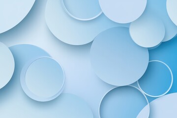 A high-tech blue background with layered circles and geometric elements creating a modern and professional look.