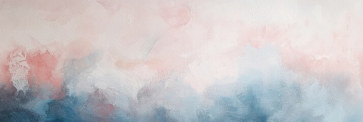 Fototapeta premium Subtle watercolor texture in muted pinks and blues with soft transitions,