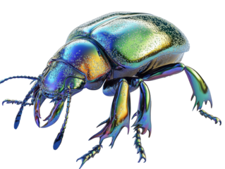Isolated Shiny Metallic Bug