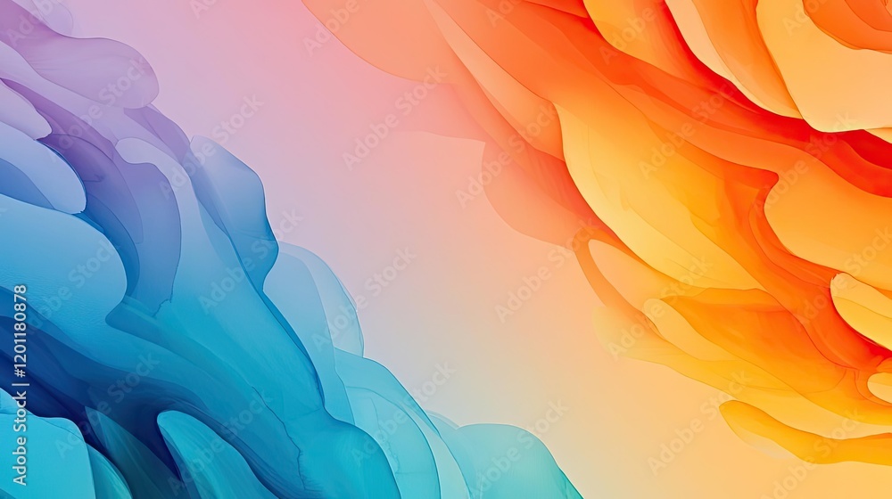 Aufkleber explosion watercolor idea. abstract wave patterns with vibrant colors in smooth gradients for creati