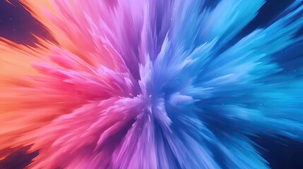 Fototapeta premium Explosion watercolor idea. Vibrant explosion of colors creating a dynamic and energetic background effect.