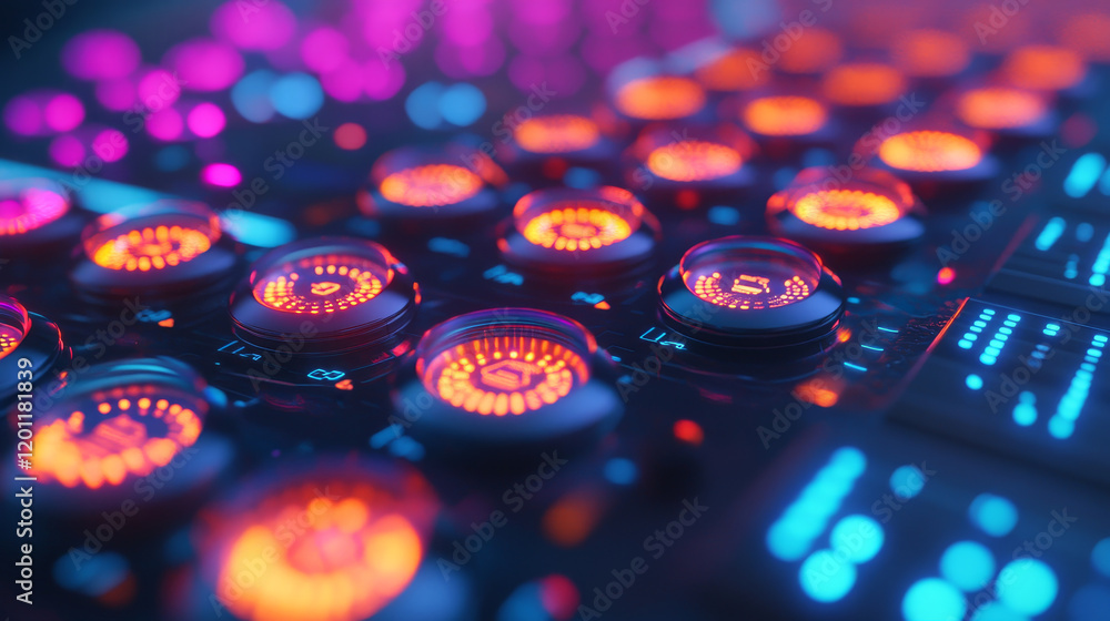 Poster hud circle futuristic hologram on digital screen, circular graphs dashboard, vector display. hud con