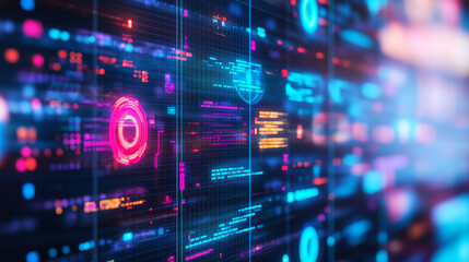 HUD circle futuristic hologram on digital screen, circular graphs dashboard, vector display. HUD controls or UI interface panel, Sci Fi portal circle holograms, futuristic technology virtual controls