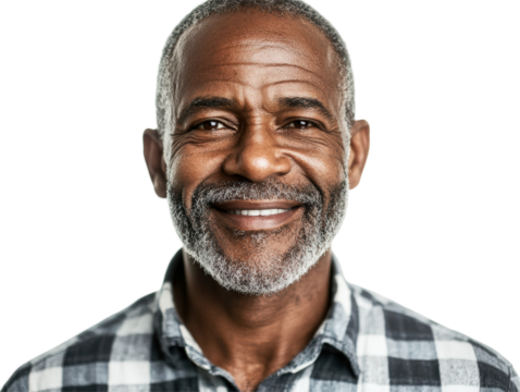 Isolated Cheerful Man Smiling Portrait