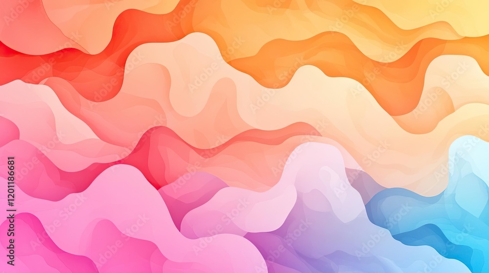 Aufkleber explosion watercolor idea. abstract colorful wavy background with smooth gradients and fluid shapes.