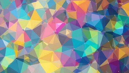 Fototapeta premium Abstract Colorful Geometric Triangle Pattern Design