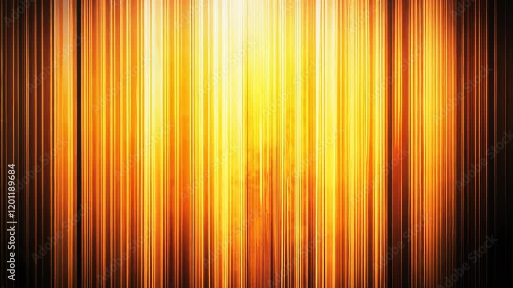 Poster vibrant vertical lines create a striking abstract visual effect with warm hues of orange and gold in