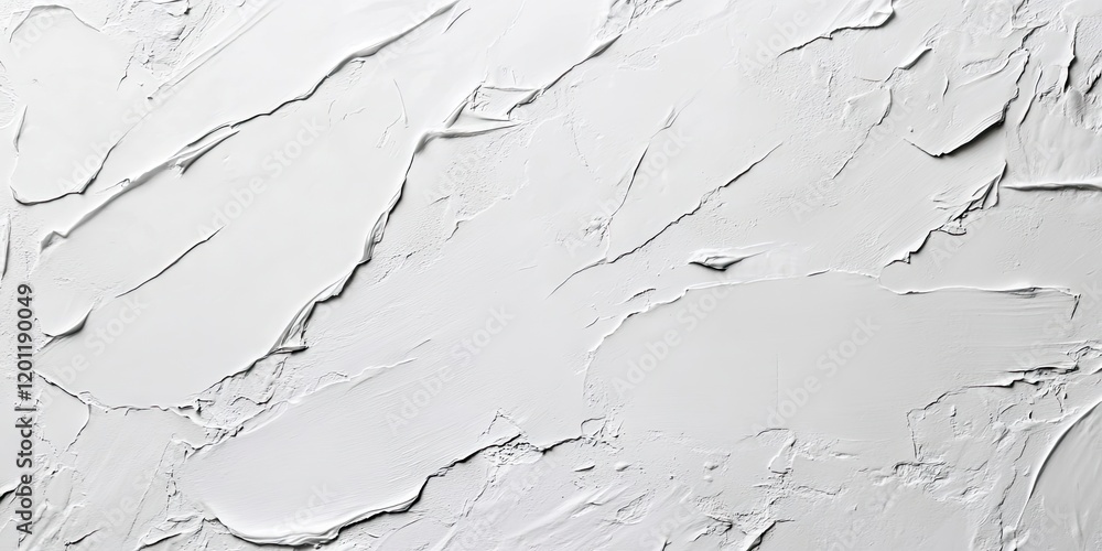 Poster glossy textured white concrete wall with subtle grooves and uneven surfaces creating a luxurious and