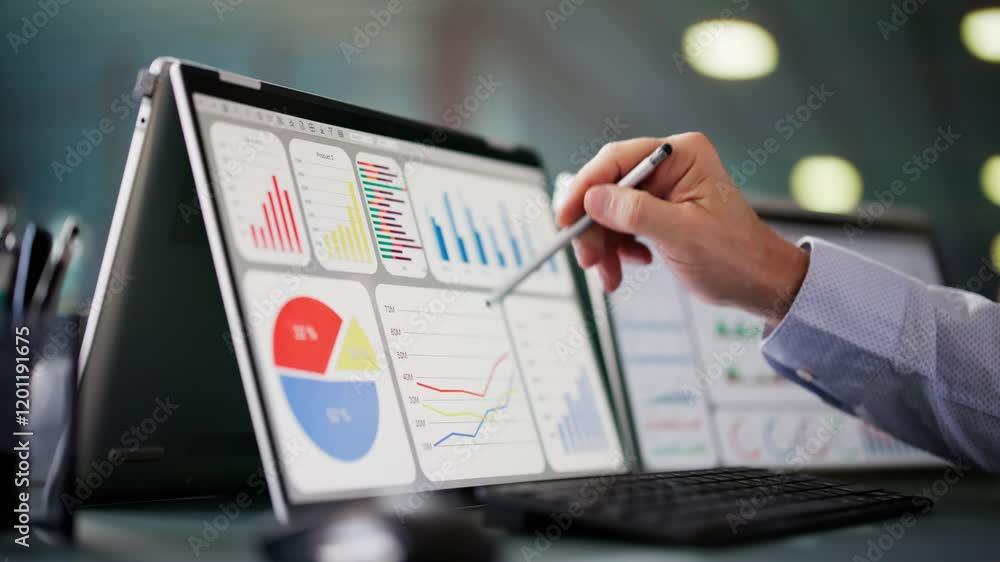 Aufkleber Data Analyst Using Data Analytics KPI