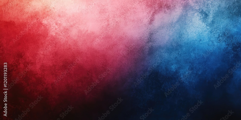 Poster gradient backdrop featuring rich reds and deep blues blending seamlessly, creating an abstract textu