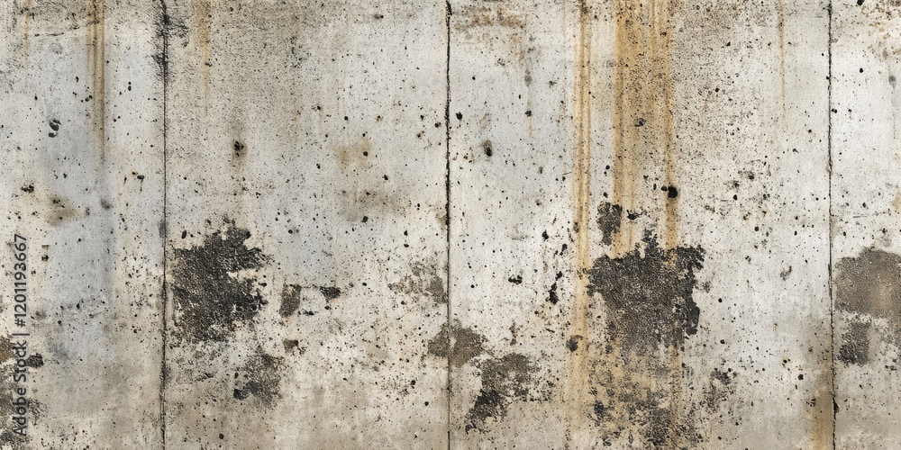 Poster textured background of aged cement with abstract patterns in gray and earthy tones featuring stains 