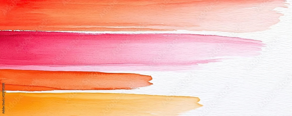 Canvas Prints Dry watercolor concept. Abstract watercolor background with vibrant hues of orange and pink. Ideal for design.