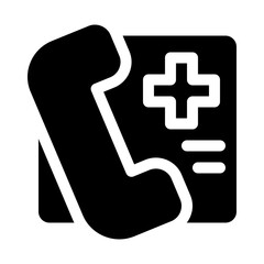 Emergency Phone glyph icon