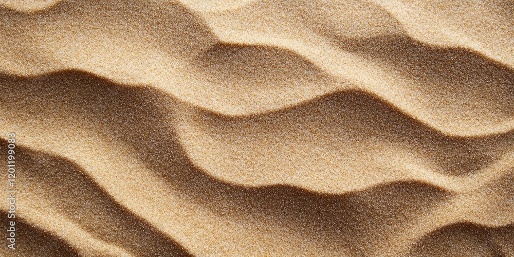 Poster wavy pattern of golden sand texture on a soft brown background with ample copy space in the center i