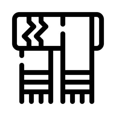 Scarf line icon