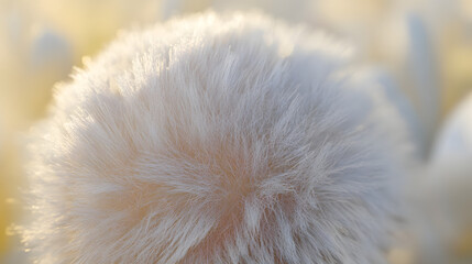Closeup Of 3d Fluffy Textured Ball



