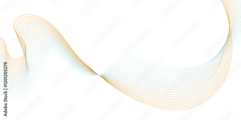 Poster wave flowing liquid line abstract background. black and white vector design 3d lines in perspective,