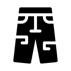 Jeans glyph icon