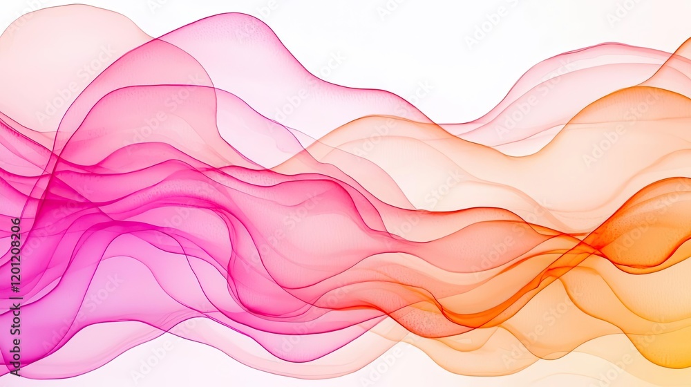 Poster glazed watercolor idea. colorful abstract waves create an energetic and modern visual effect.