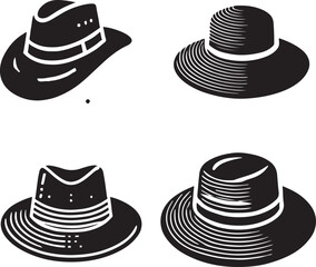 isolated  cowboy hat icon, cowboy hat icon Vector , cowboy hat Silhouette,color  cowboy hat symbol, cowboy hat icon set, black cowboy hat icon, cowboy hat for logo, cowboy hat Vector illustration, Vec