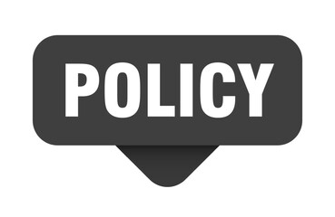 policy sticker. policy sign on transparent background