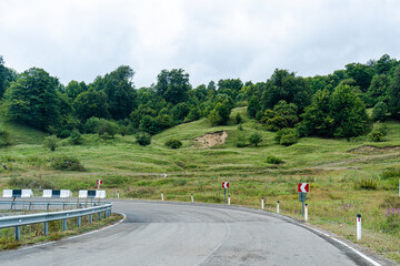 Road in the Caucasus mountains of Georgia