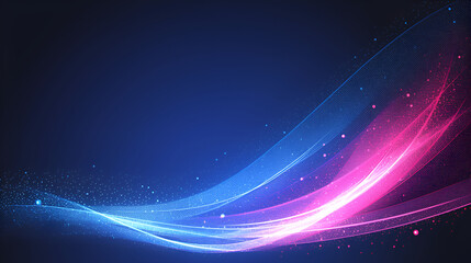 Fototapeta premium Abstract Blue Pink Wave Light Design Background