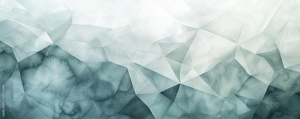 Poster polygon watercolor concept. abstract geometric pattern with soft colors and a modern design, perfect