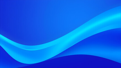 Obraz premium Blue abstract wave lines background. Generative AI