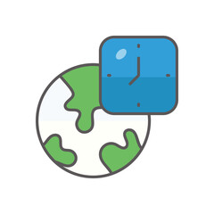 Time icon business vector concept stock graphic