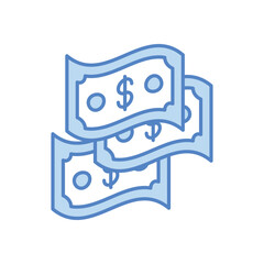 Cash icon business vector concept stock graphic