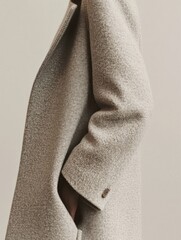 Minimalist coat image showcasing elegant style.