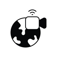 Video icon business vector concept stock graphic