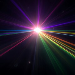 abstract background with rays of light