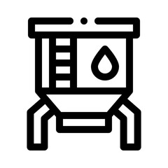 Storage tank line icon