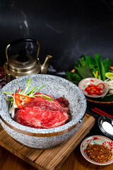 beef steak with vegetables