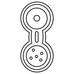 Mitosis line icon
