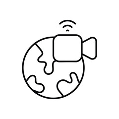 Video icon business vector concept stock graphic