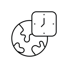 Time icon business vector concept stock graphic