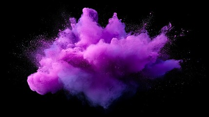 Fototapeta premium Purple Smoke Explosion - Abstract Art Photography