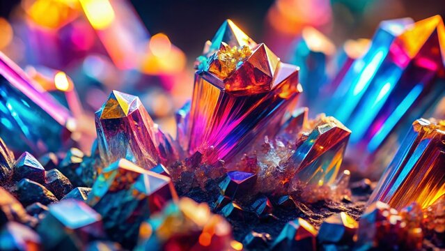 Macro Photography of Dinitrogen Pentoxide Crystal Structure - Scientific Formula N2O5