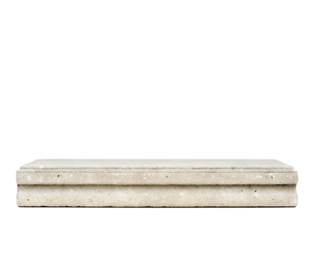 Stone Podium with Flat Surface on Transparent Background, Versatile Display Stand, Podium for Presentations