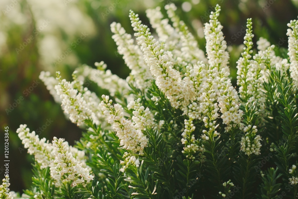 Poster a compact cluster of white flowers, perfect for use in floral arrangements or as a standalone decora