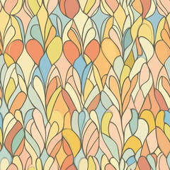 seamless background with flowers