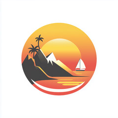 a logo for to atract tourism comel for summer 