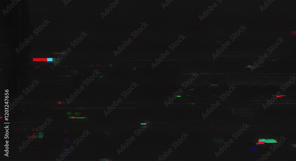 Poster creative glitch texture, video background static color noise glitch error video damage bad interfere