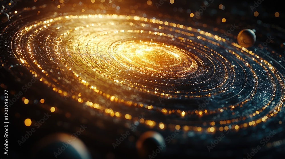 Aufkleber A mysterious dark spiral shape, useful for representing unknown or abstract concepts