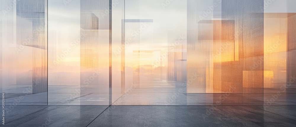 Poster transforming translucent layers in high-fidelity gigapixel environments an abstract exploration