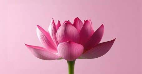 Time lapse of lotus flower blossoming