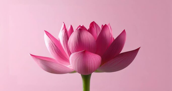 Time lapse of lotus flower blossoming